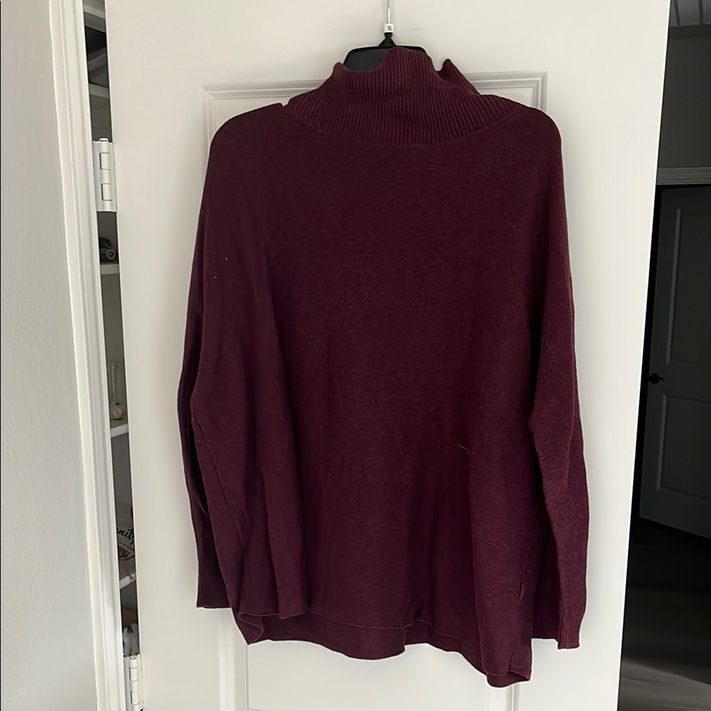Eileen Fisher Burgundy Sweater